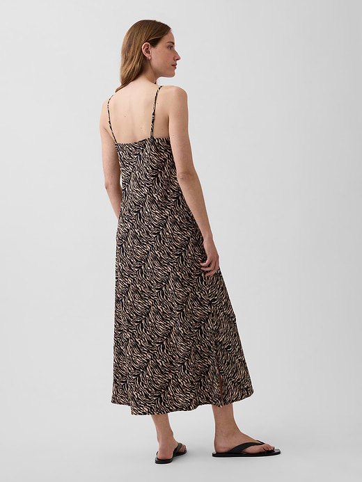 Gap Zebra Print Midi Slip Dress — photo 3