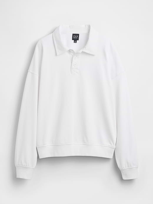 Gap VintageSoft Terry Oversized Polo Sweatshirt — photo 6