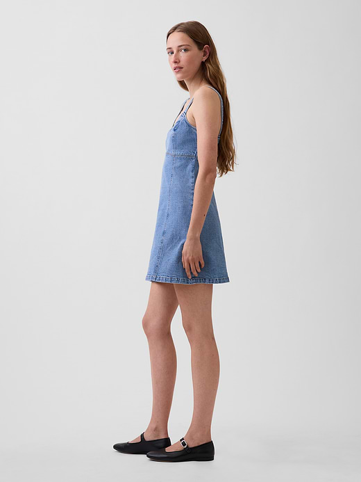 Gap Denim Paneled Mini Dress — photo 4