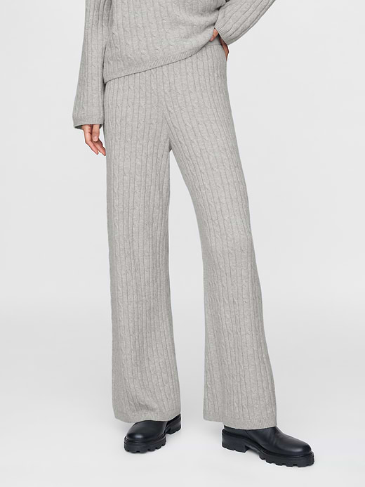 Gap CashSoft Cable-Knit Sweater Pants — photo 3