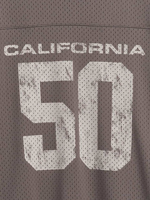 Gap Kids Mesh Oversized Graphic Jersey T-Shirt — photo 6