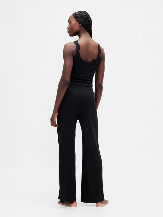 Gap MiniRib Wide-Leg PJ Pants — photo 3