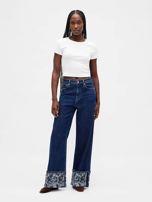 Gap High Rise Stride Wide-Leg Jeans — photo 1
