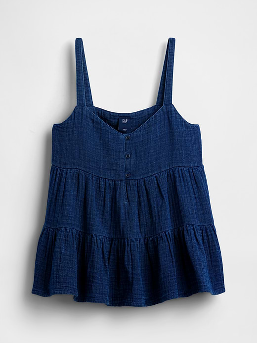Gap Kids Cotton Gauze Tiered Tank Top — photo 3