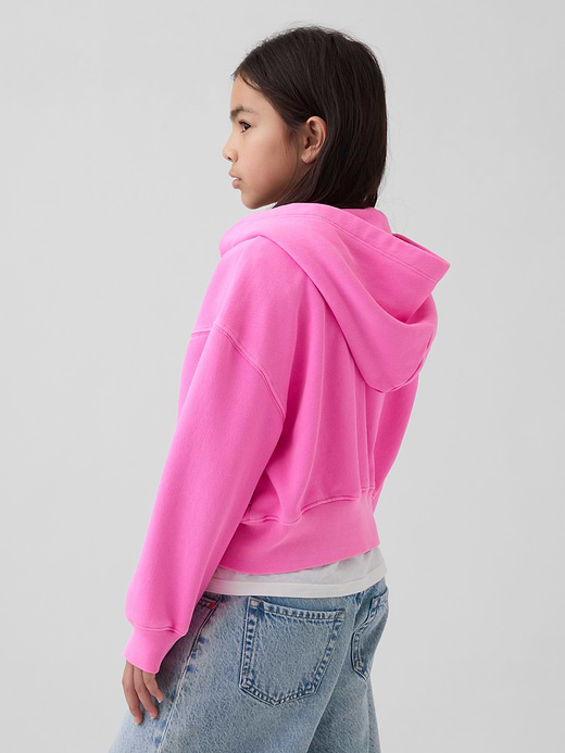 Gap Kids VintageSoft Oversized Logo Zip Hoodie — photo 4