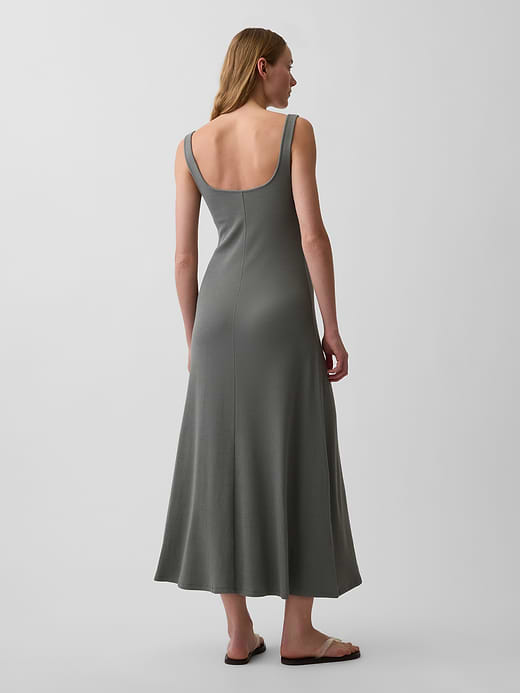 Gap Modern Rib Square-Neck Maxi Dress — photo 3
