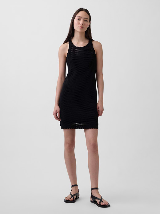 Gap 100% Cotton Crochet Mini Dress — photo 1