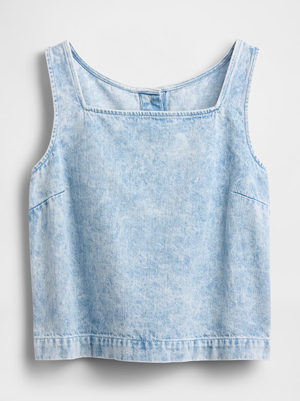 Gap Denim Crop Shell Tank Top — photo 6