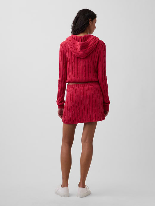 Gap 100% Cotton Cable-Knit Mini Skort — photo 3
