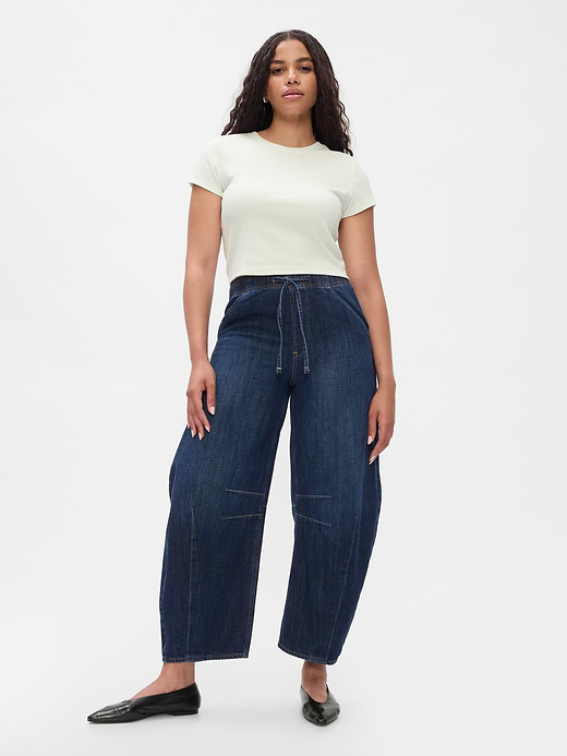 Gap Mid Rise UltraSoft Easy Horseshoe Jeans — photo 6