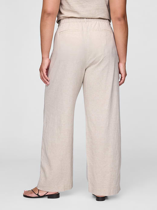 Gap 365 High Rise Linen-Blend Trousers — photo 7