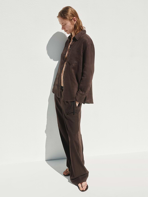 Gap 100% Linen Oversized Shirt — photo 6