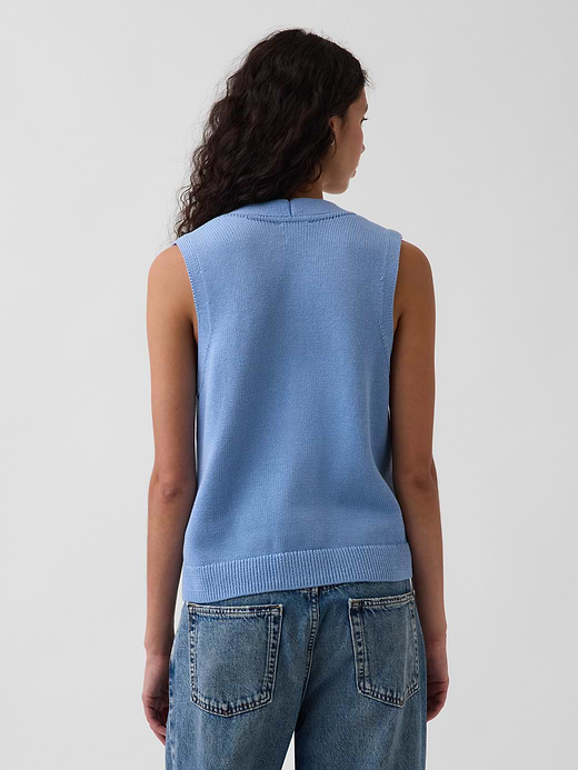 Gap 100% Cotton Pocket Sweater Vest — photo 4