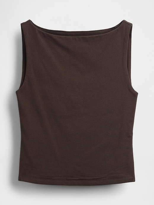Gap CloseKnit Jersey Boatneck Crop Tank Top — photo 6
