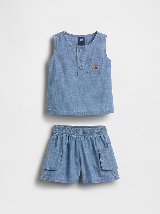 Gap Baby Pocket Denim Outfit Set — photo 1