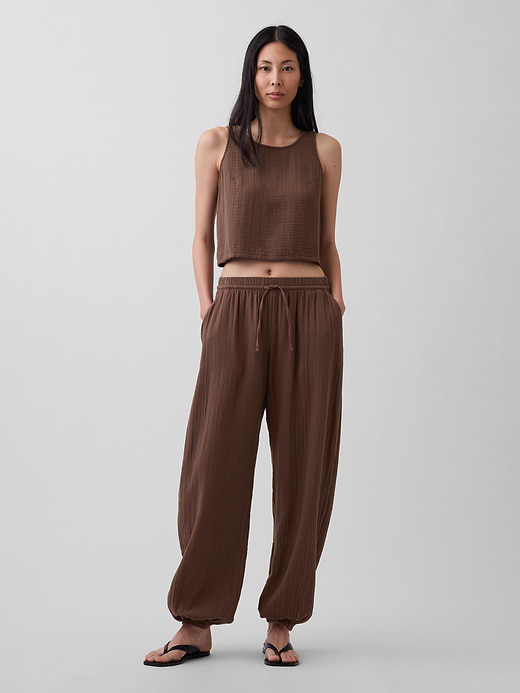 Gap Cotton Gauze Easy Joggers — photo 1