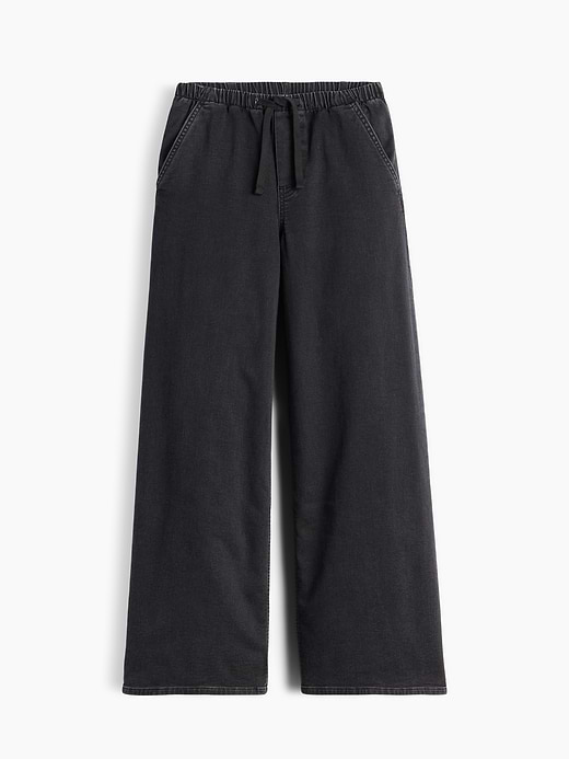 Gap Mid Rise UltraSoft Pleated Easy Baggy Jeans — photo 7