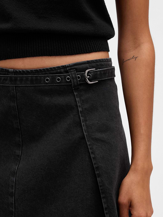 Gap Denim Belted Mini Skirt — photo 5