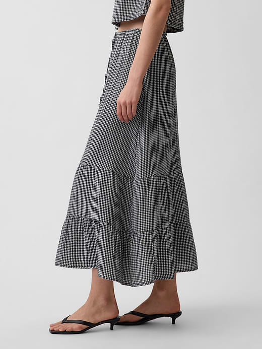 Gap Cotton Gauze Tiered Easy Maxi Skirt — photo 4