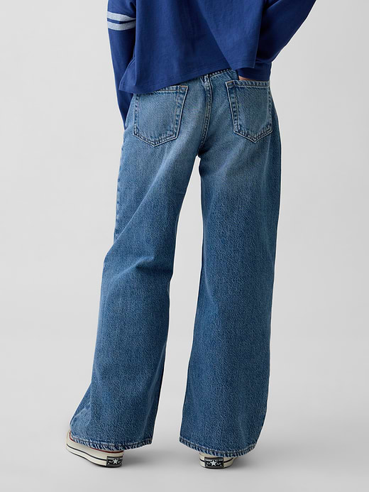 Gap Kids Low Rise Stride Wide-Leg Jeans — photo 5