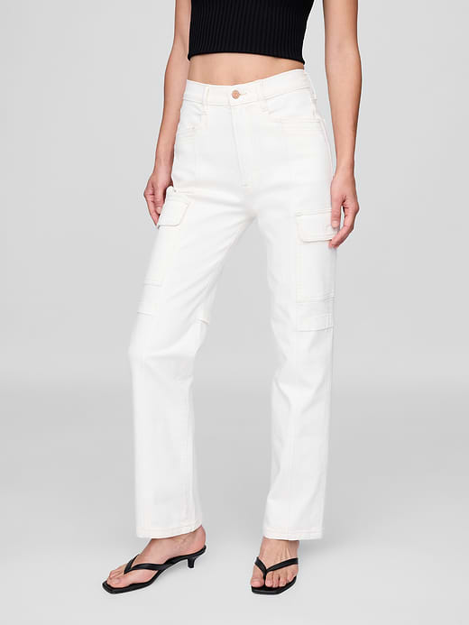 Gap Mid Rise '90s Loose Cargo Jeans — photo 3