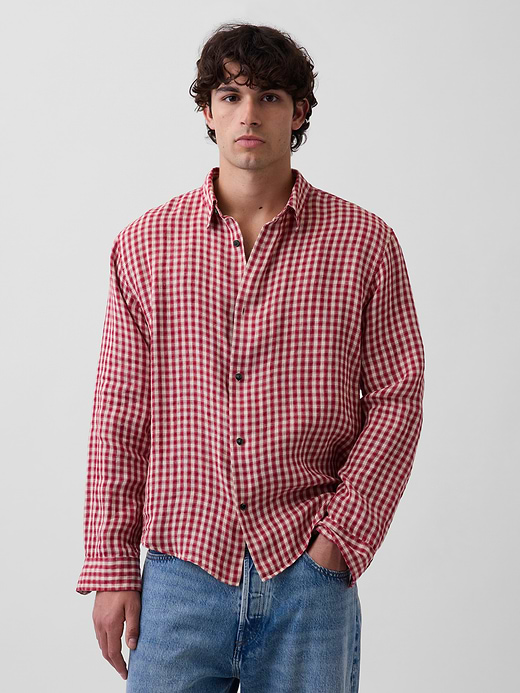 Gap 100% Linen Classic Shirt — photo 1