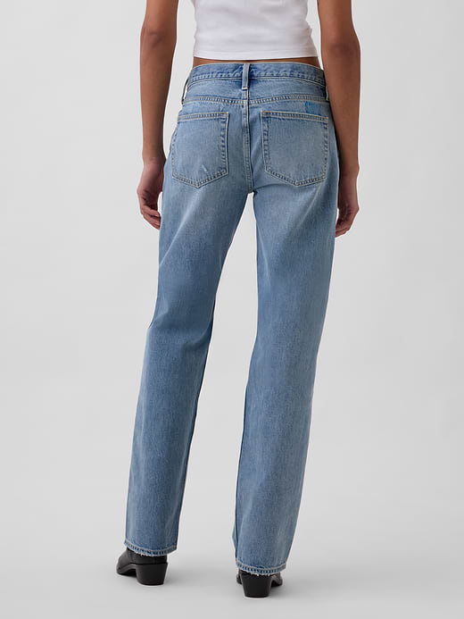 Gap Mid Rise Rigid Relaxed Straight Jeans — photo 5