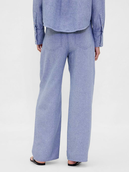 Gap Linen-Cotton Wide-Leg Pants — photo 5