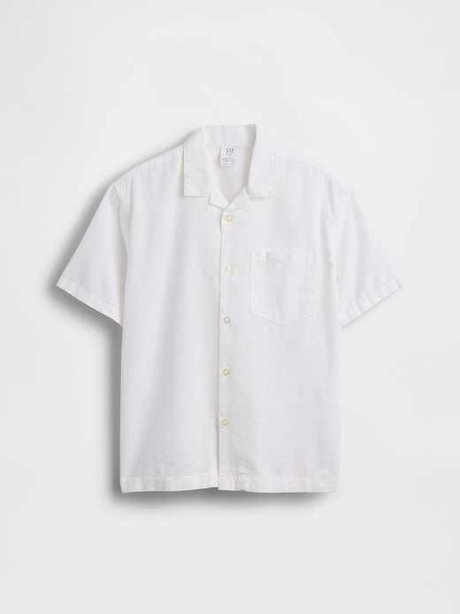 Gap Kids Linen-Cotton Relaxed Vacay Shirt — photo 3