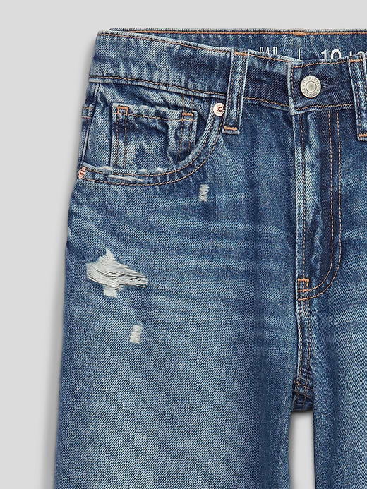Gap Kids Low Rise Stride Wide-Leg Jeans — photo 4