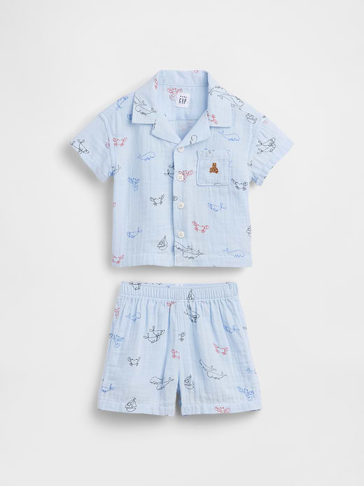 Gap Baby Cotton Gauze Cabana Outfit Set — photo 1