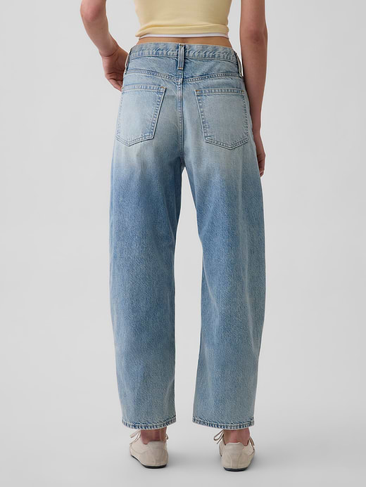 Gap High Rise Crop Barrel Jeans — photo 5
