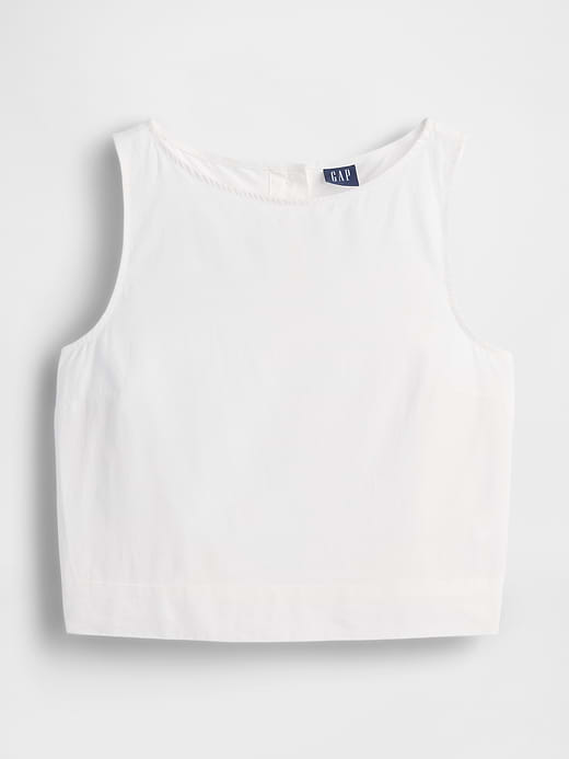Gap Linen-Blend Crop Shell Tank Top — photo 6