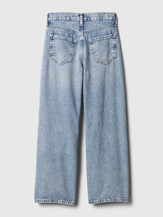Gap Kids Low Rise Stride Wide-Leg Jeans — photo 6