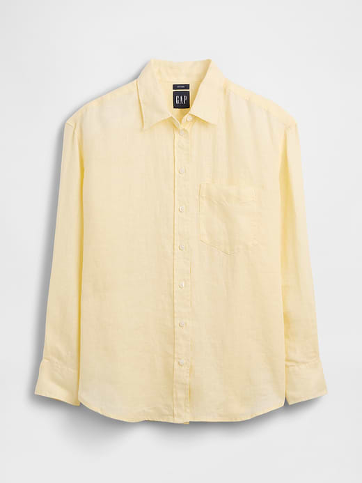 Gap 100% Linen Oversized Shirt — photo 6