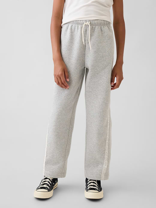 Gap Kids VintageSoft Relaxed Lace-Trim Barrel Joggers — photo 4