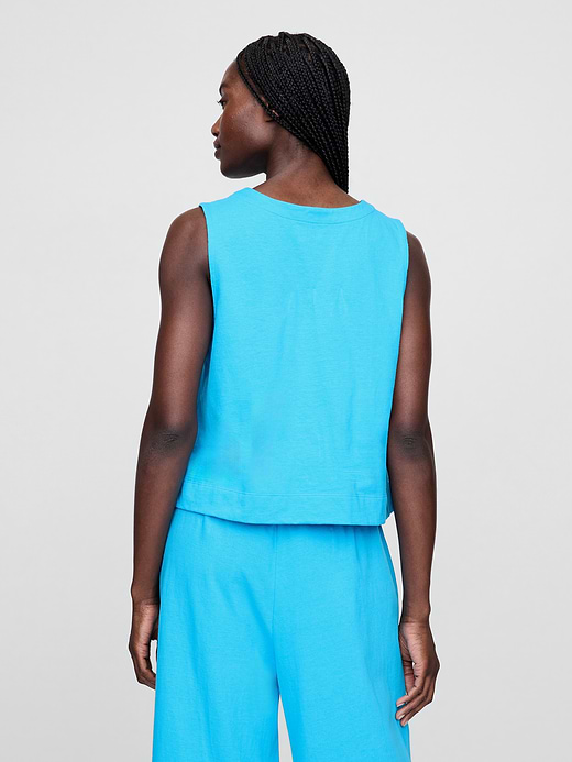 Gap UltraSoft Denim Shell Tank Top — photo 4