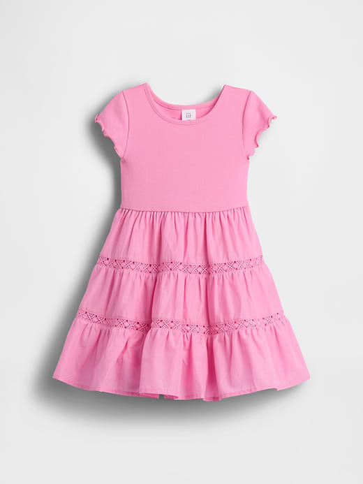 Gap Baby & Toddler Tiered Lace-Trim Dress — photo 3