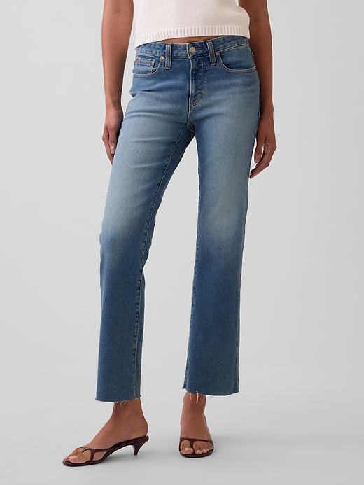 Gap Low Rise Long & Lean Crop Jeans — photo 3