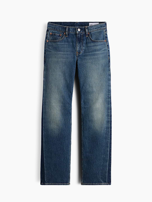 Gap Mid Rise Relaxed Straight Jeans — photo 8
