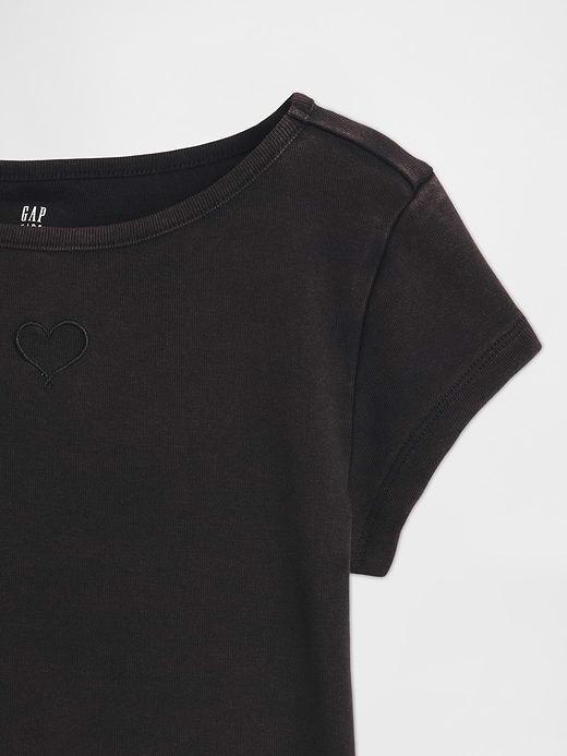 Gap Kids Fitted Cap-Sleeve T-Shirt — photo 5