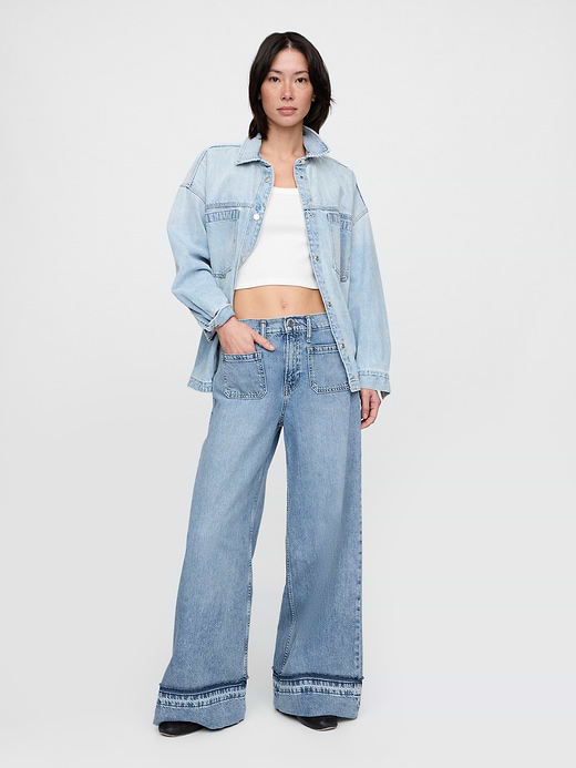 Gap Mid Rise UltraSoft Baggy Jeans — photo 1
