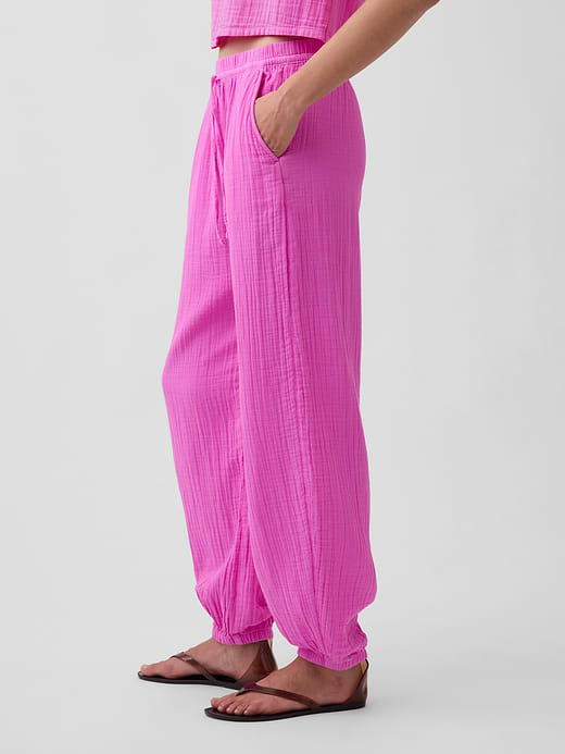 Gap Cotton Gauze Easy Joggers — photo 4