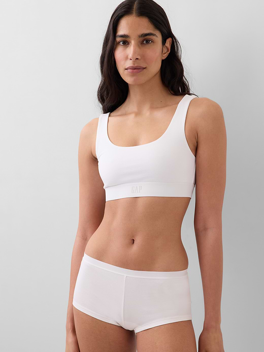 Gap Organic Stretch Cotton Gap Logo Bralette — photo 1