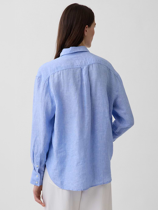 Gap 100% Linen Oversized Shirt — photo 4