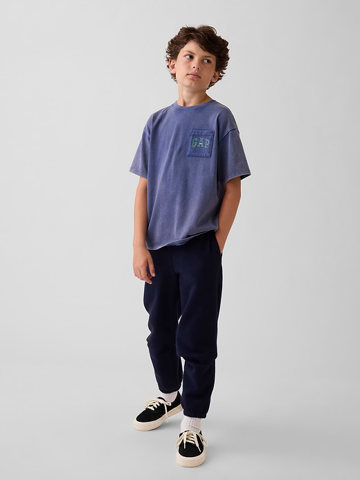 Gap Kids VintageSoft Relaxed Logo Joggers — photo 1