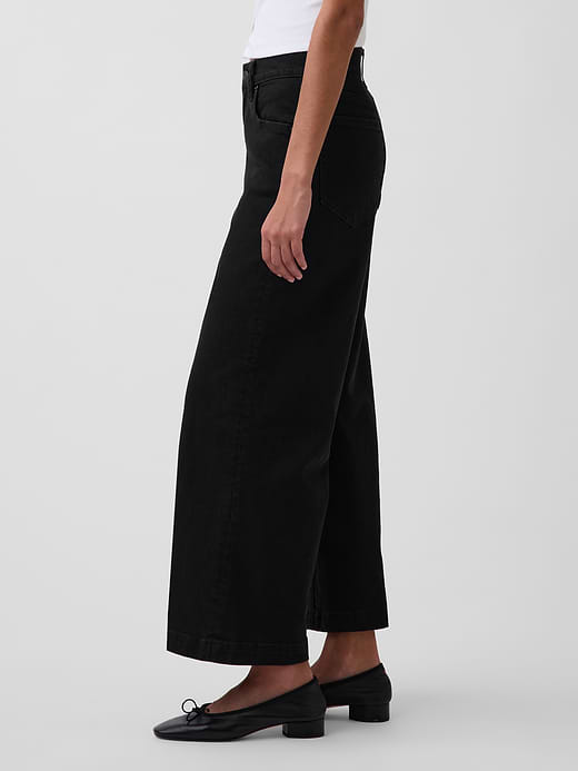 Gap High Rise Stride Wide-Leg Ankle Jeans — photo 4