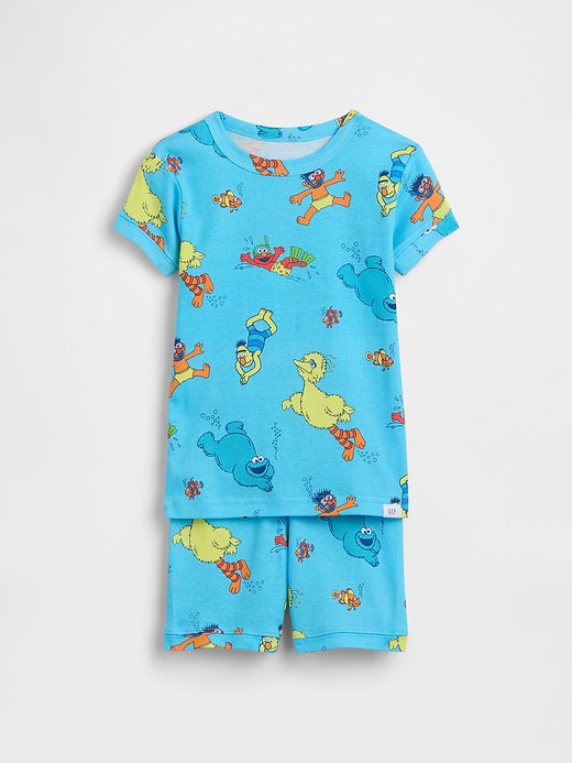 Gap Baby & Toddler Sesame Street Organic Brushed Cotton PJ Short Set — photo 1