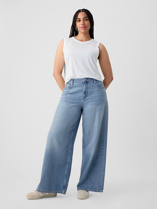 Gap Mid Rise UltraSoft Baggy Jeans — photo 6