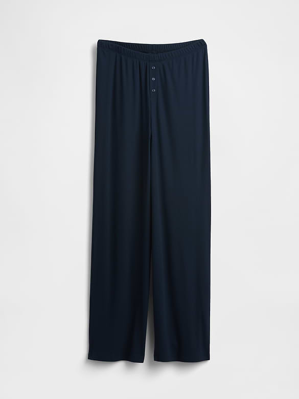 Gap MiniRib Wide-Leg PJ Pants — photo 7